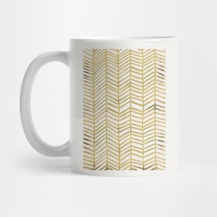 Herringbone Gold Mug